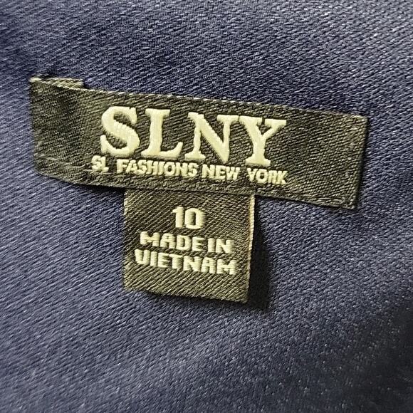 S.L. Fashions Sheer Chiffon Sleevless Dress With Sheer Jacket Womens Size 10 NWT - Picture 4 of 13